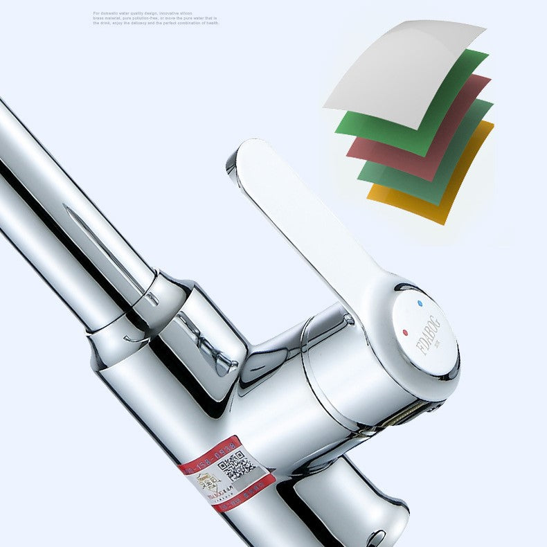 Multifunctional kitchen dual-purpose pull-out faucet