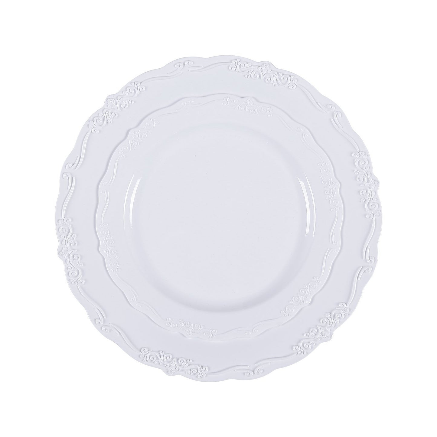Plastic Disposable Plates White Plastic Plates Heavy Duty Dinner Dessert