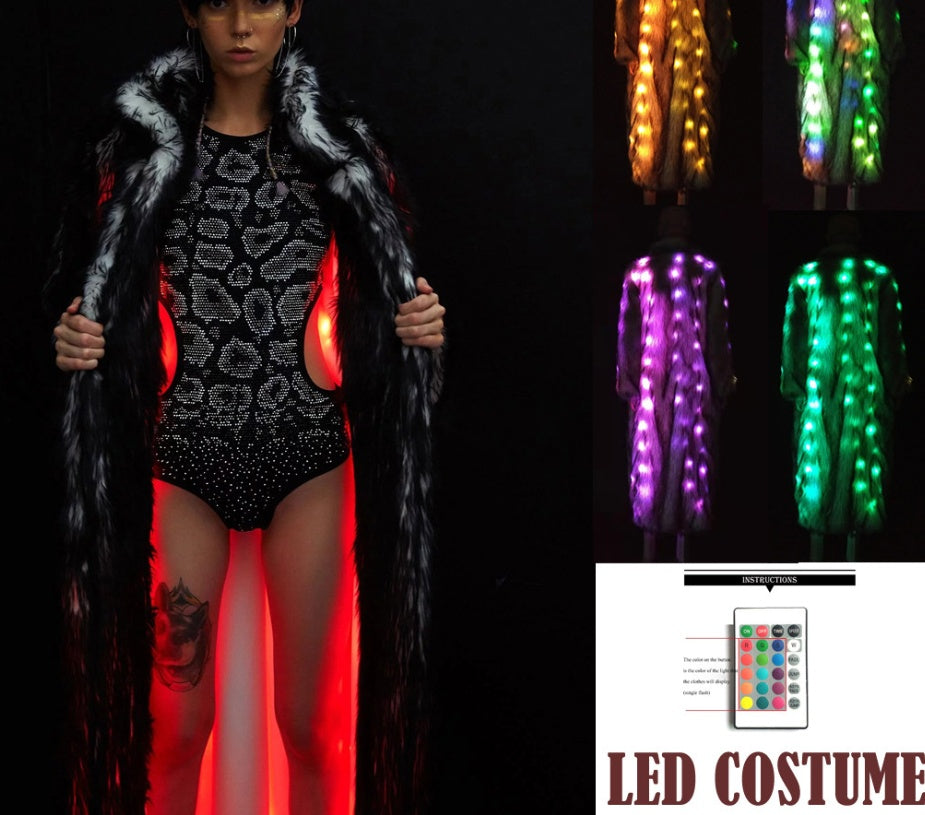 LED coat remote clothing