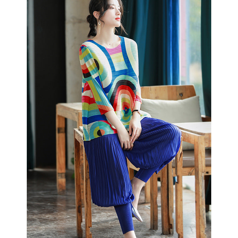 Spring Design Sense Of Fashionable Printed Top