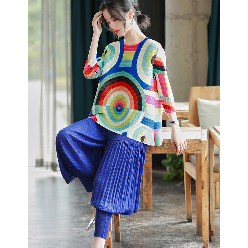 Spring Design Sense Of Fashionable Printed Top