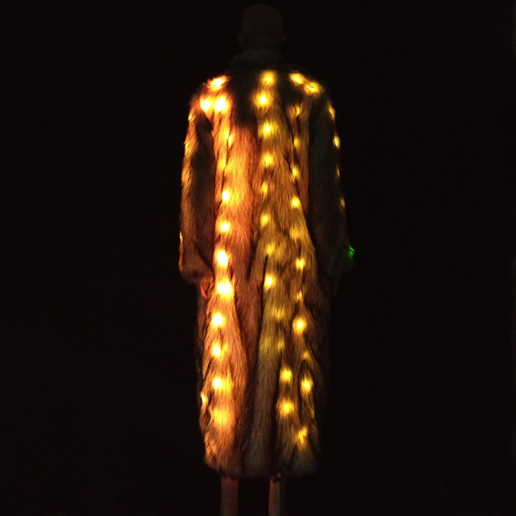 LED coat remote clothing