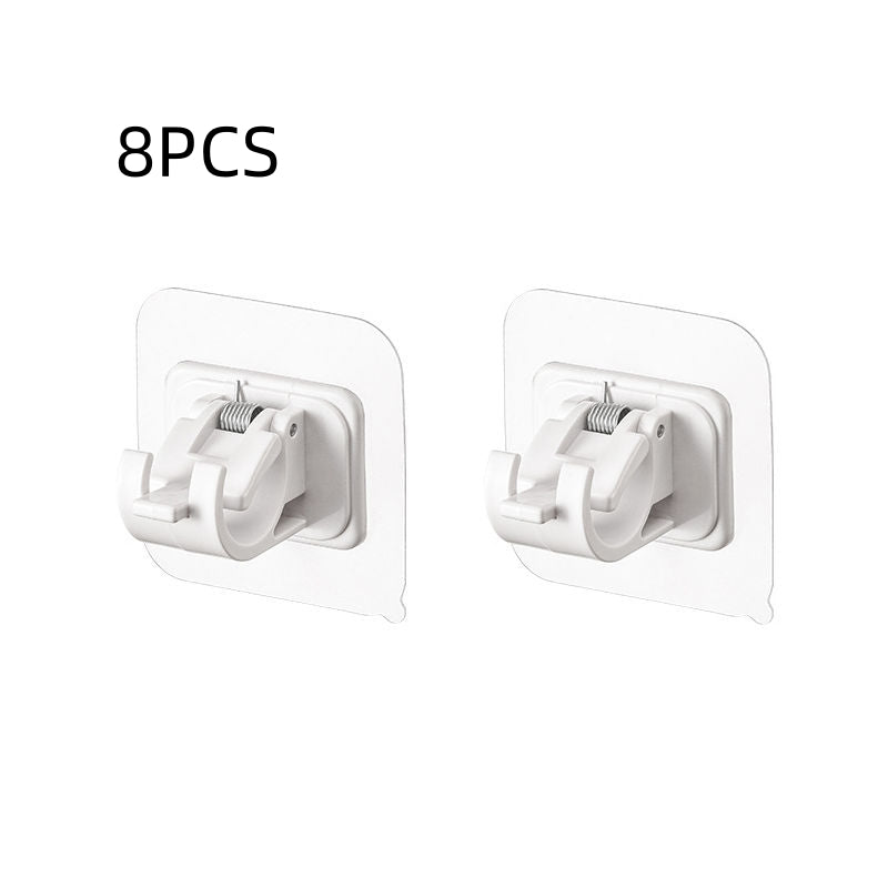 Curtain Hook Telescopic Rod Fixed Clamp Bracket Paste Without Drilling Household