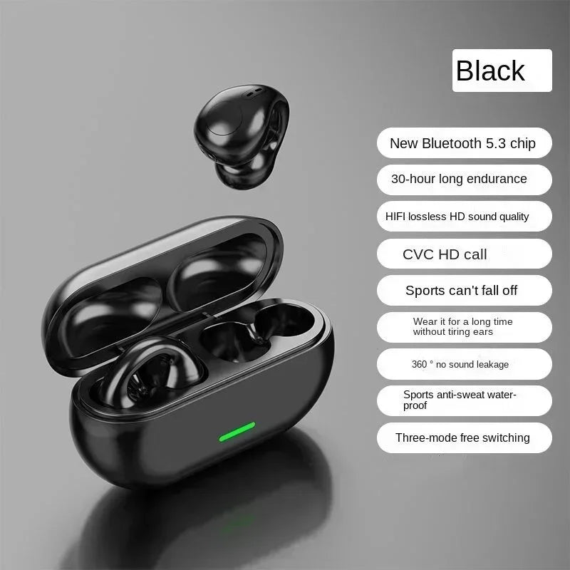 New Original T75 Bone Conduction Wireless Bluetooths Sports Earphones HiFi Sound Quality Waterproof TWS Headset