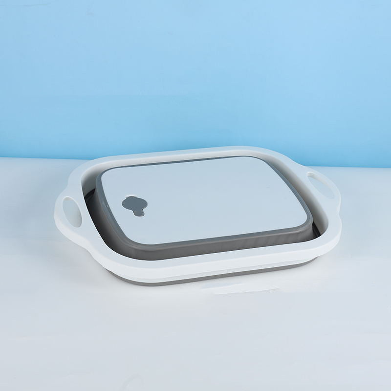 Multifunctional Folding Cutting Board Drain Basket Can Be Folded